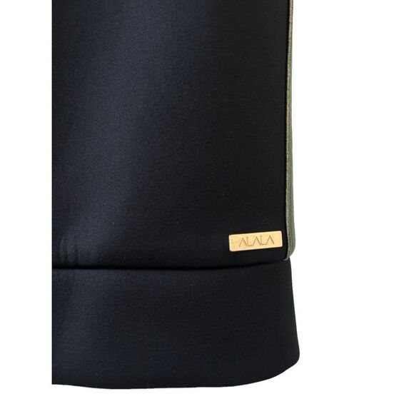 Alala Bond Scuba Hooded Vest Full Zip Black Green Size Small - Picture 8 of 11